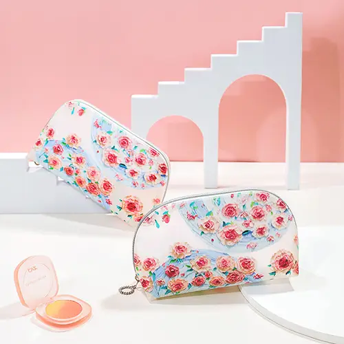 New Translucent Portable Cute Cosmetic Bags Travel TPU Waterproof Cheap Makeup Artist Bags